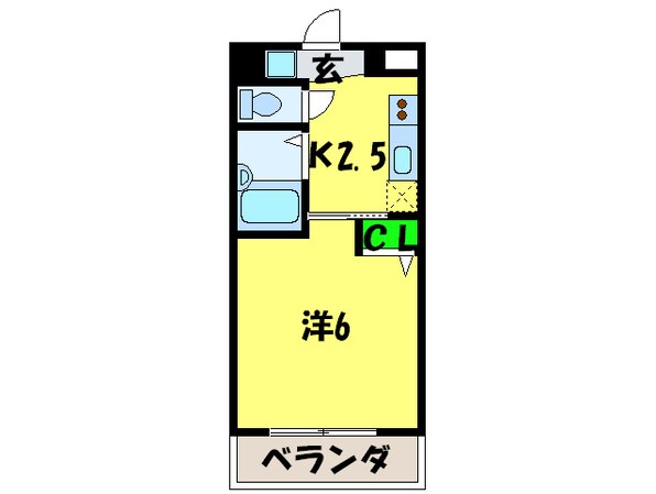 ビジタル丸山通５の物件間取画像